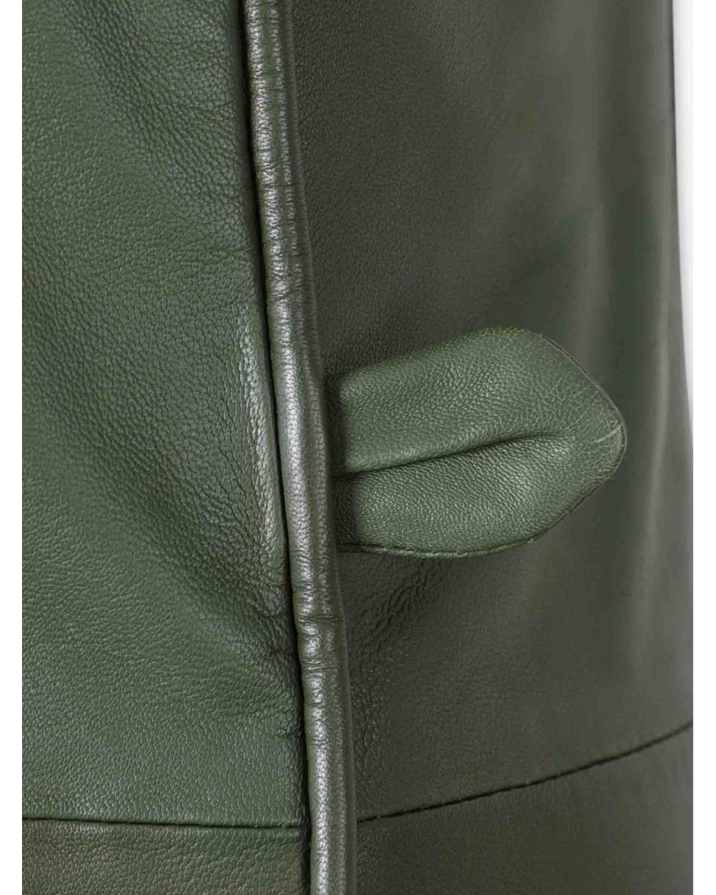 Farm Rio Green Leather Mini Dress