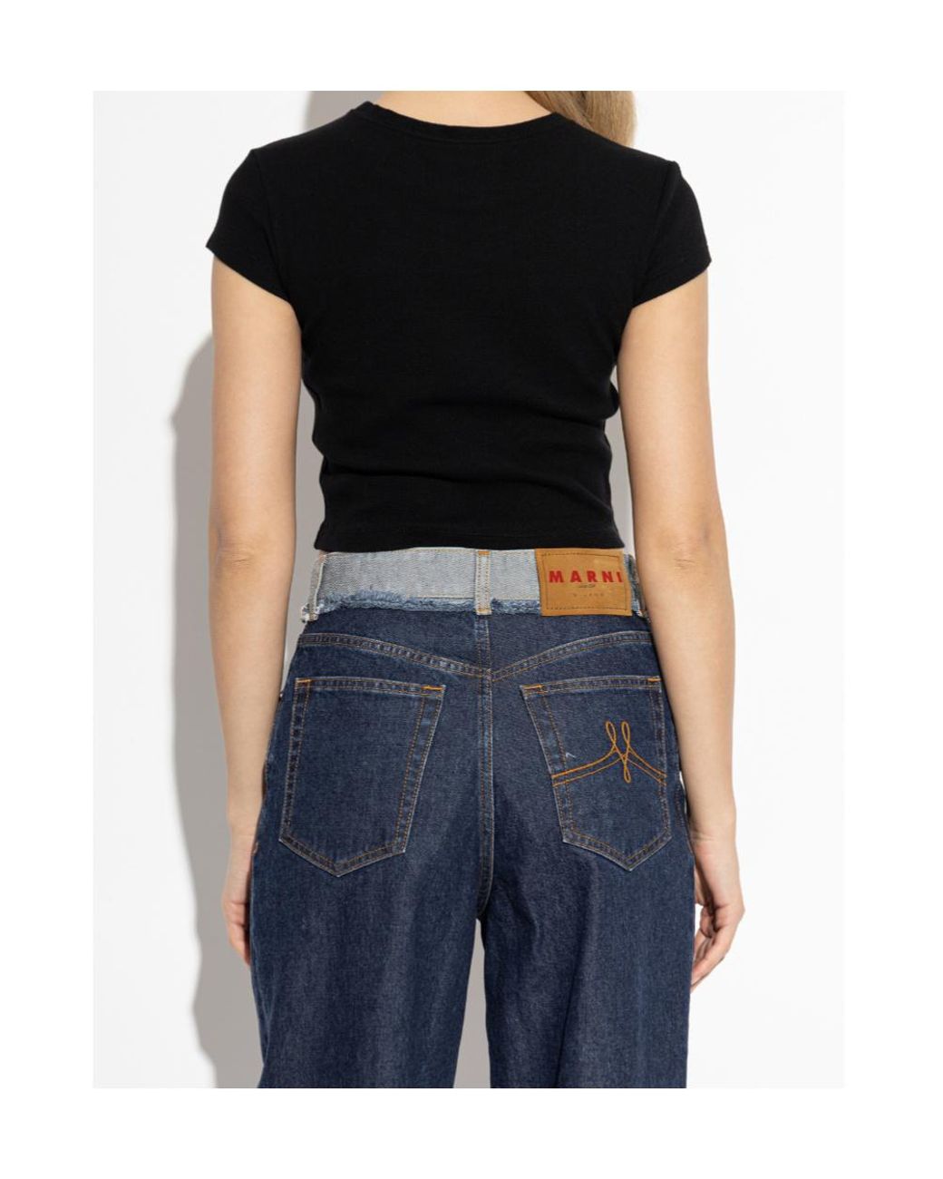 Vivienne Westwood Black Logo Printed Ribbed T-Shirt