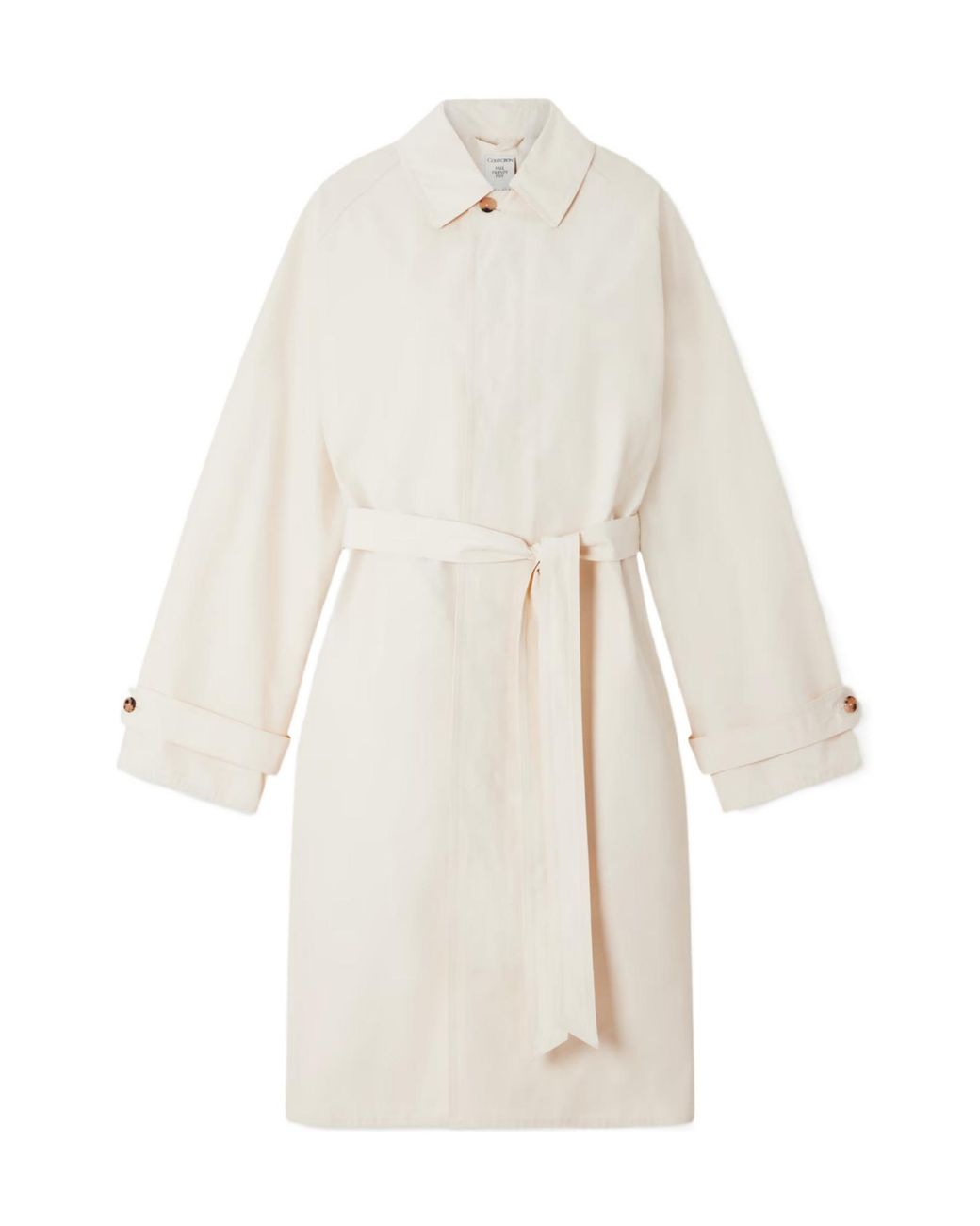 Calvin Klein White Marisol Belted Coat