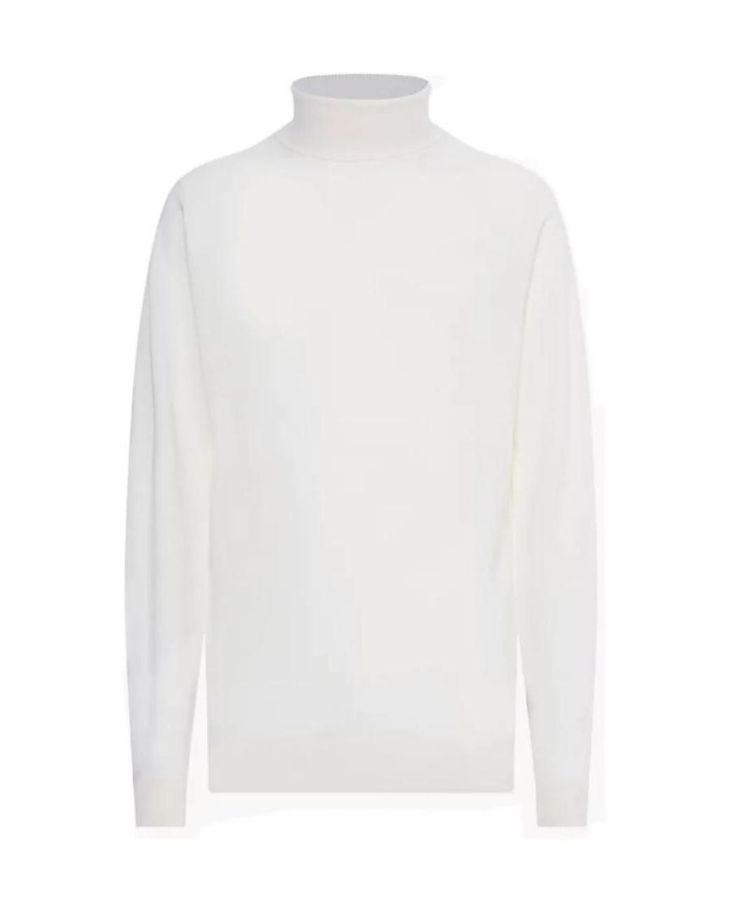 Calvin Klein White High-Necked Wool Sweater for men
