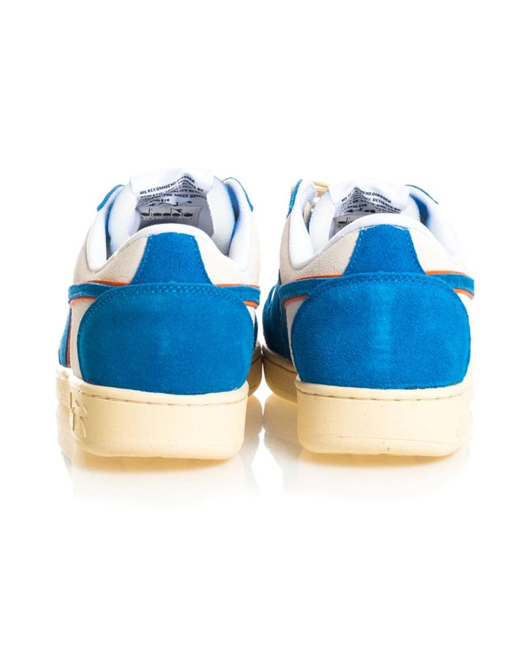 Diadora Blue Logo Low-Top Sneakers for men