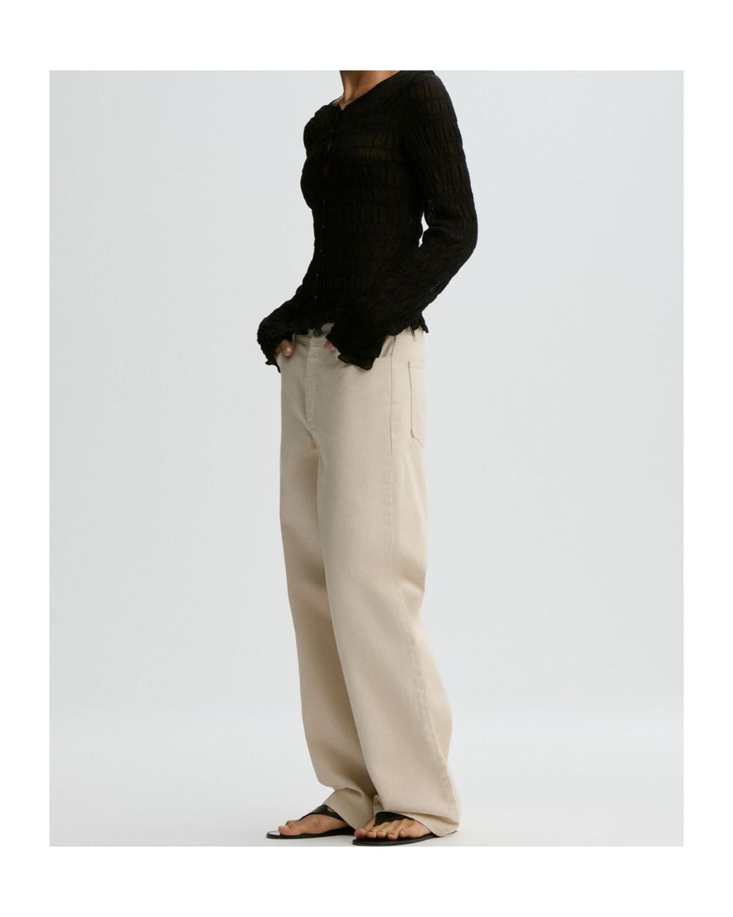 By Malene Birger Black Ebba Textured Cardigan