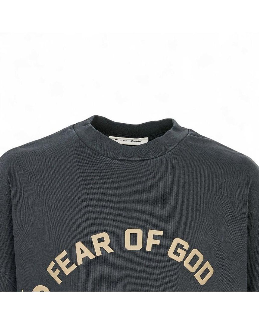 Fear Of God Black Faded Pattern T-Shirt for men