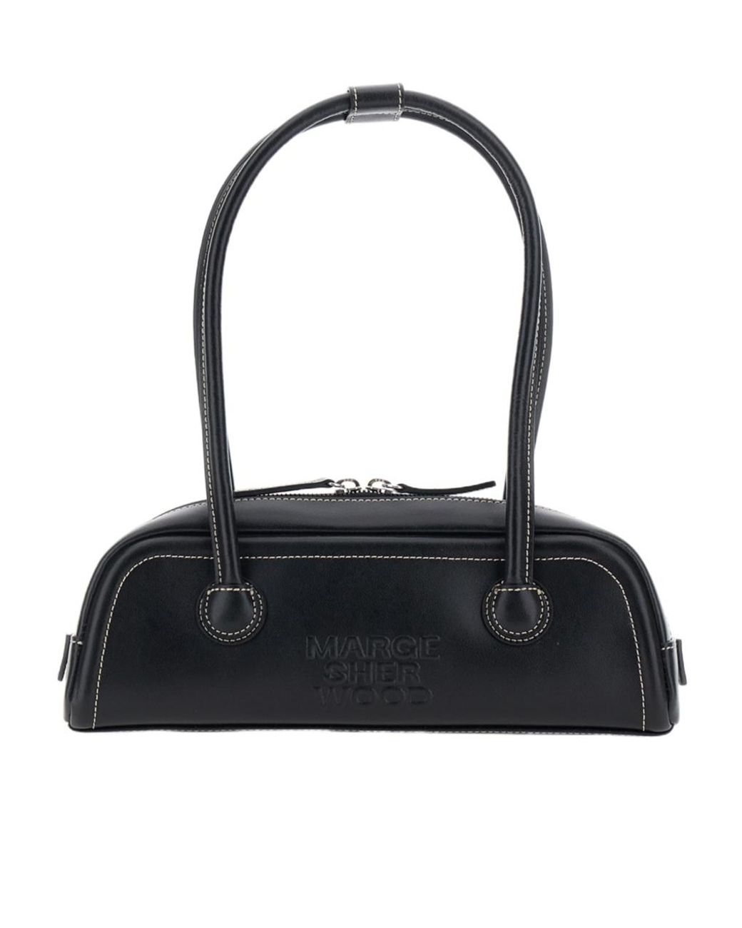 MARGE SHERWOOD Black Soft Boston Mini Shoulder Bag
