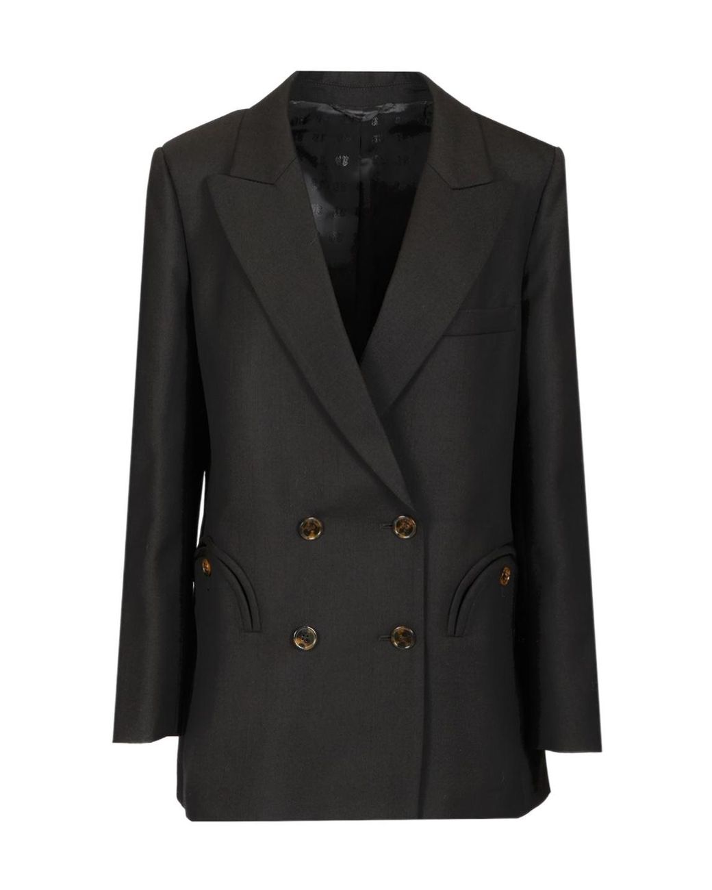 Blazé Milano Black Blazé Milano Alcanara Double-Breasted Jacket