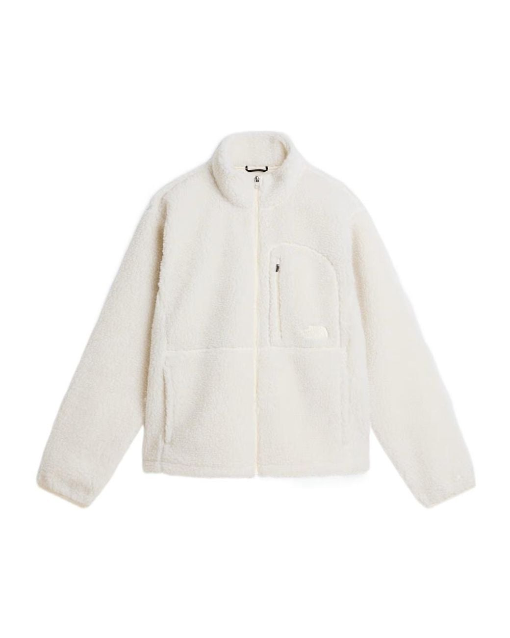 The North Face White Fleece Zip-Up Jacket for men