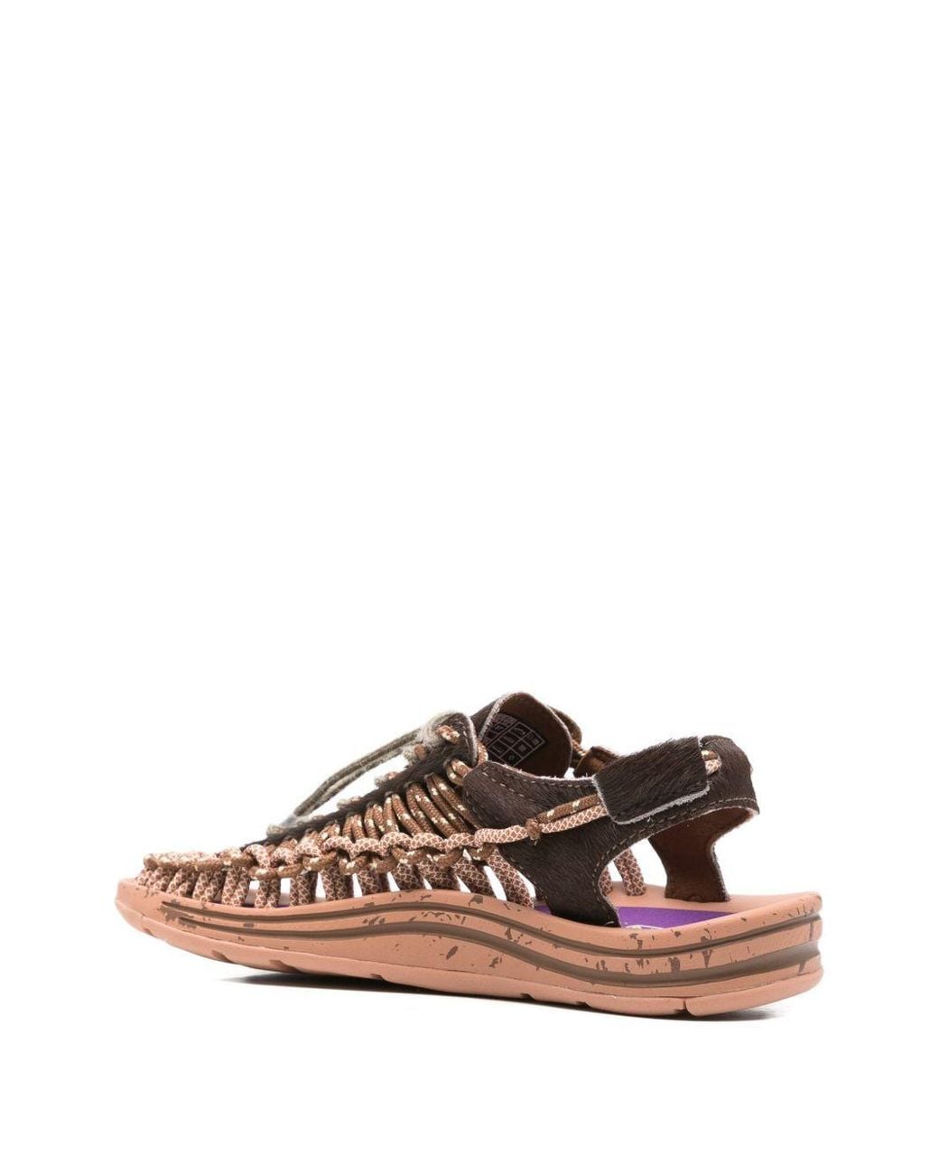 Keen Brown Uneek Leather Corded Sandals for men