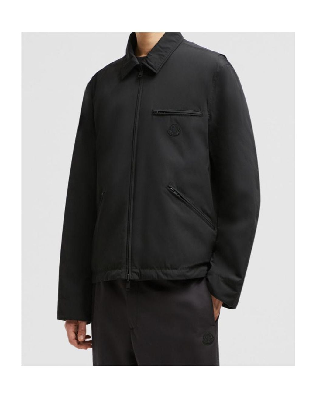 Moncler Black Cidone Reversible Down Shirt Jacket for men