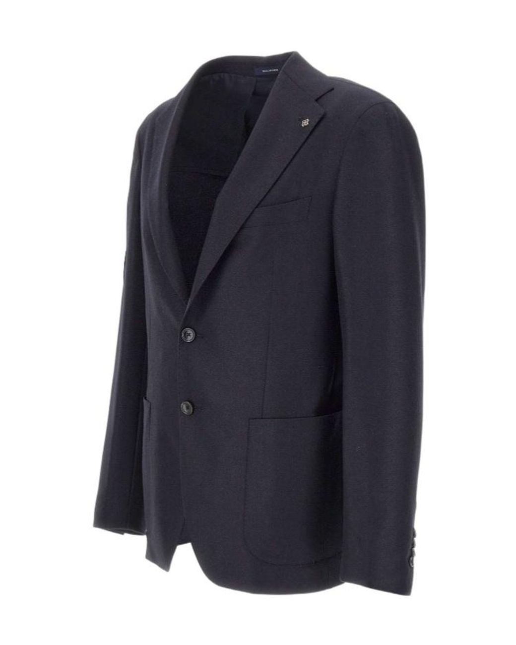 Tagliatore Blue Single Breasted Tailored Blazer for men