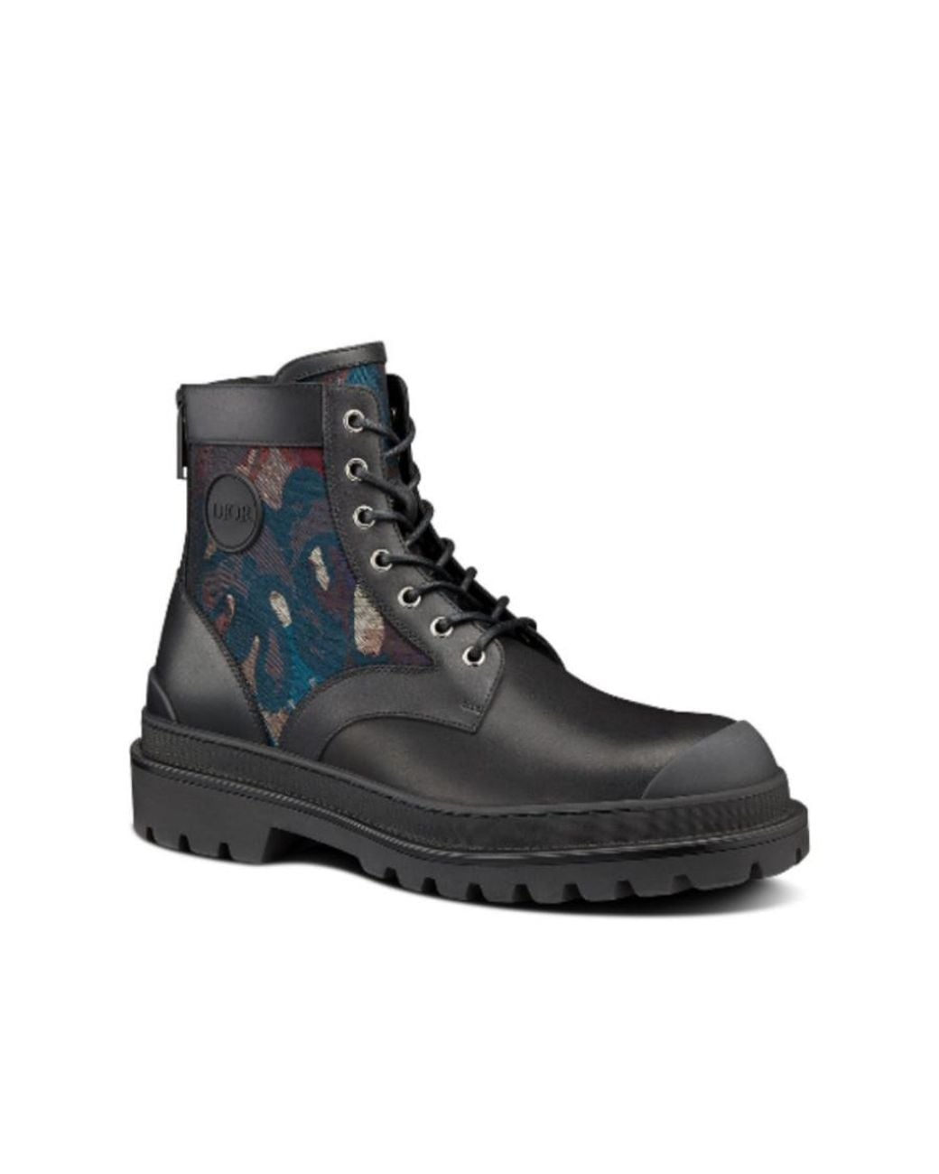 Dior Black Homme X Peter Doig Explorer Boots for men
