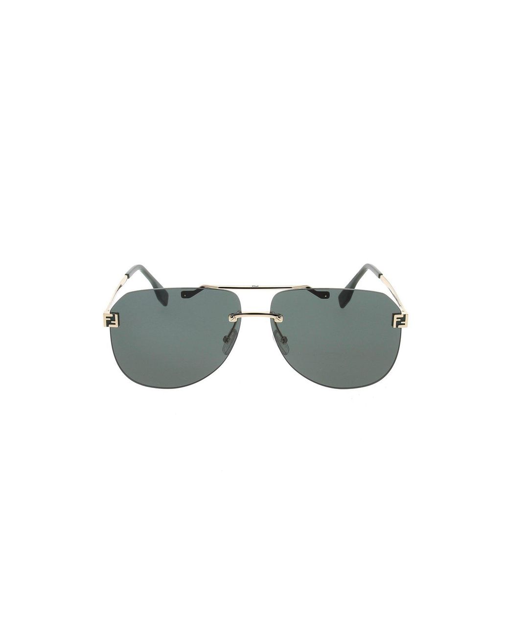 Fendi Blue Eyewear Pilot Frame Sunglasses for men