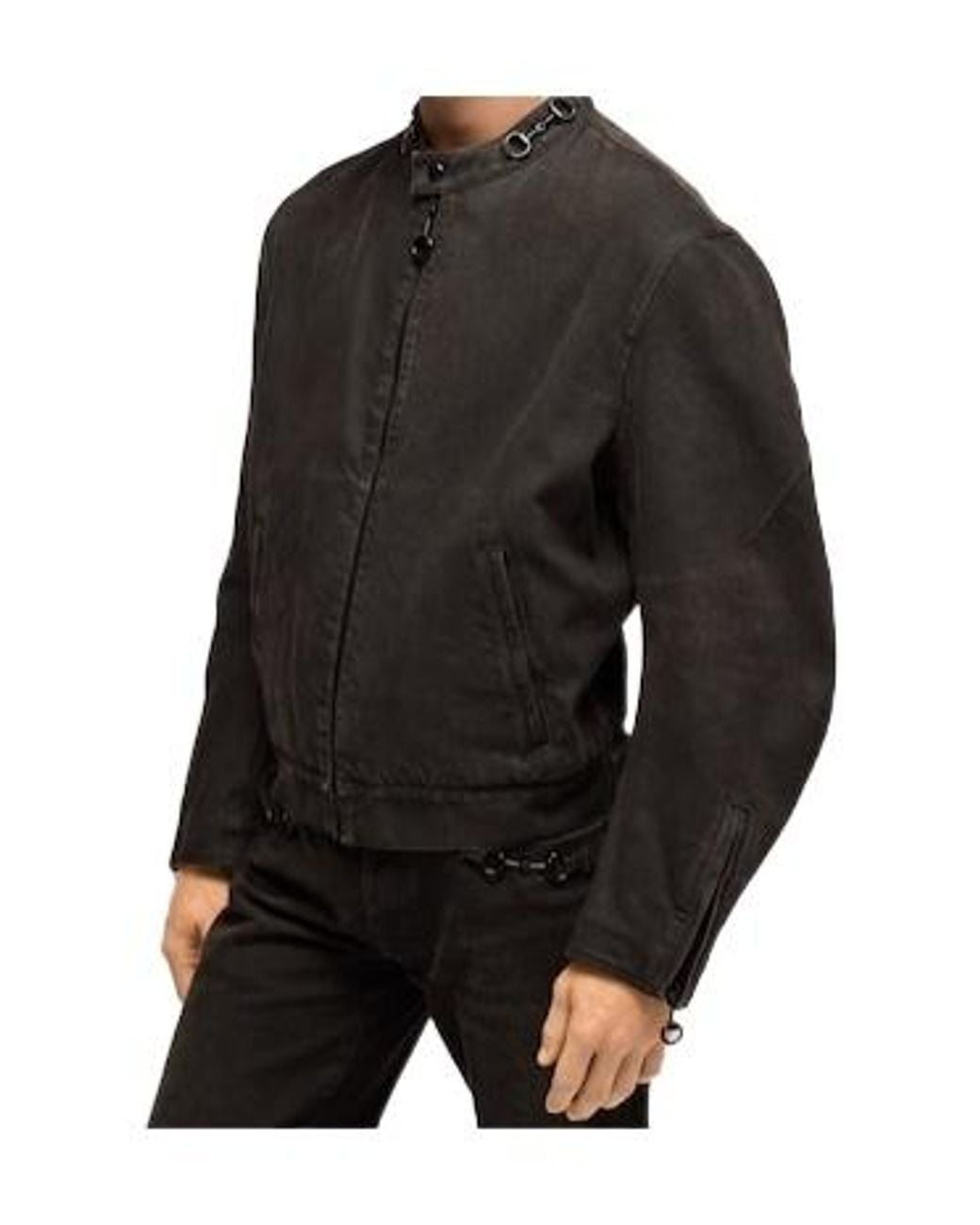 Gucci Gray Horsebit Denim Jacket for men