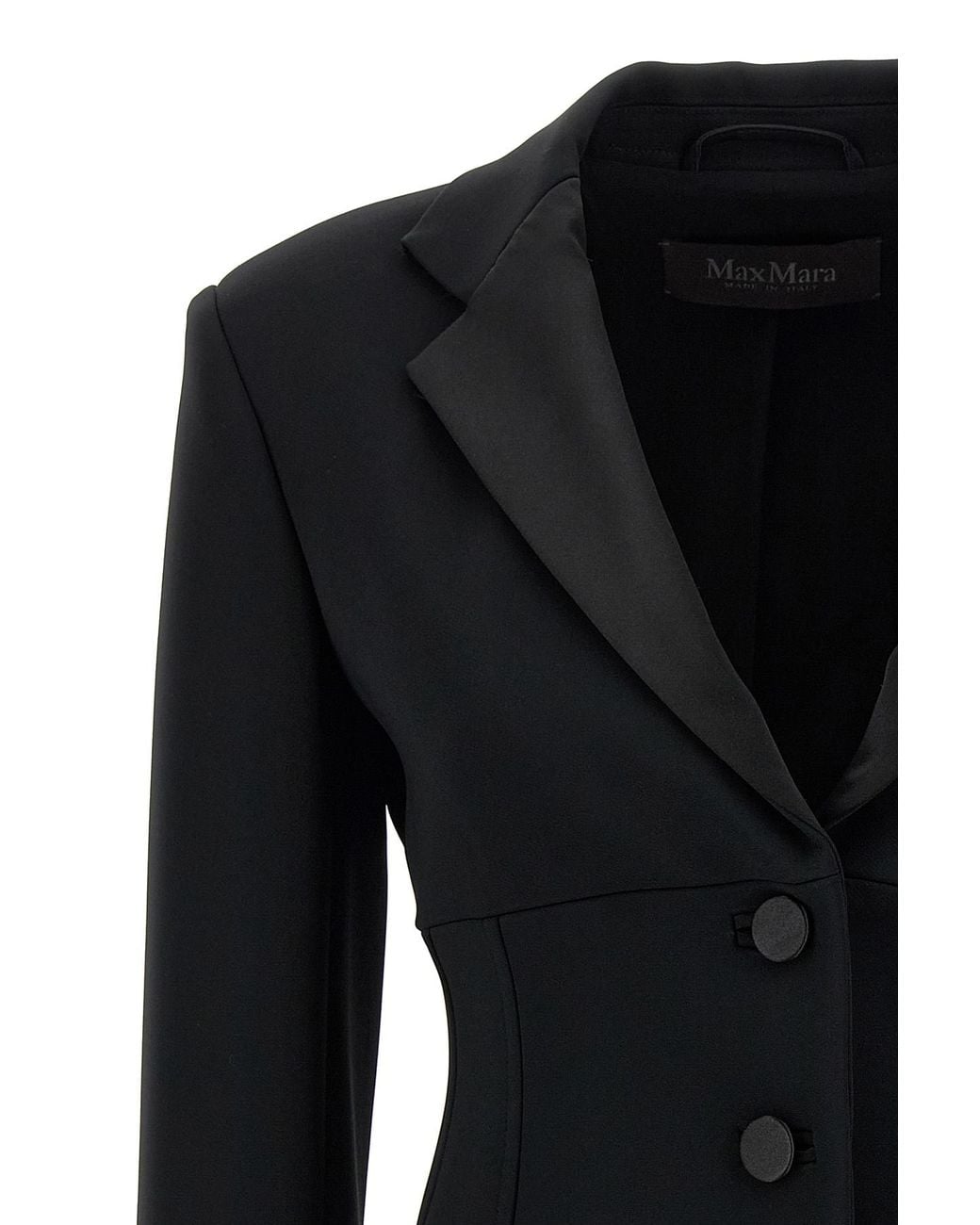 Max Mara Black Oreste Single-Breasted Blazer
