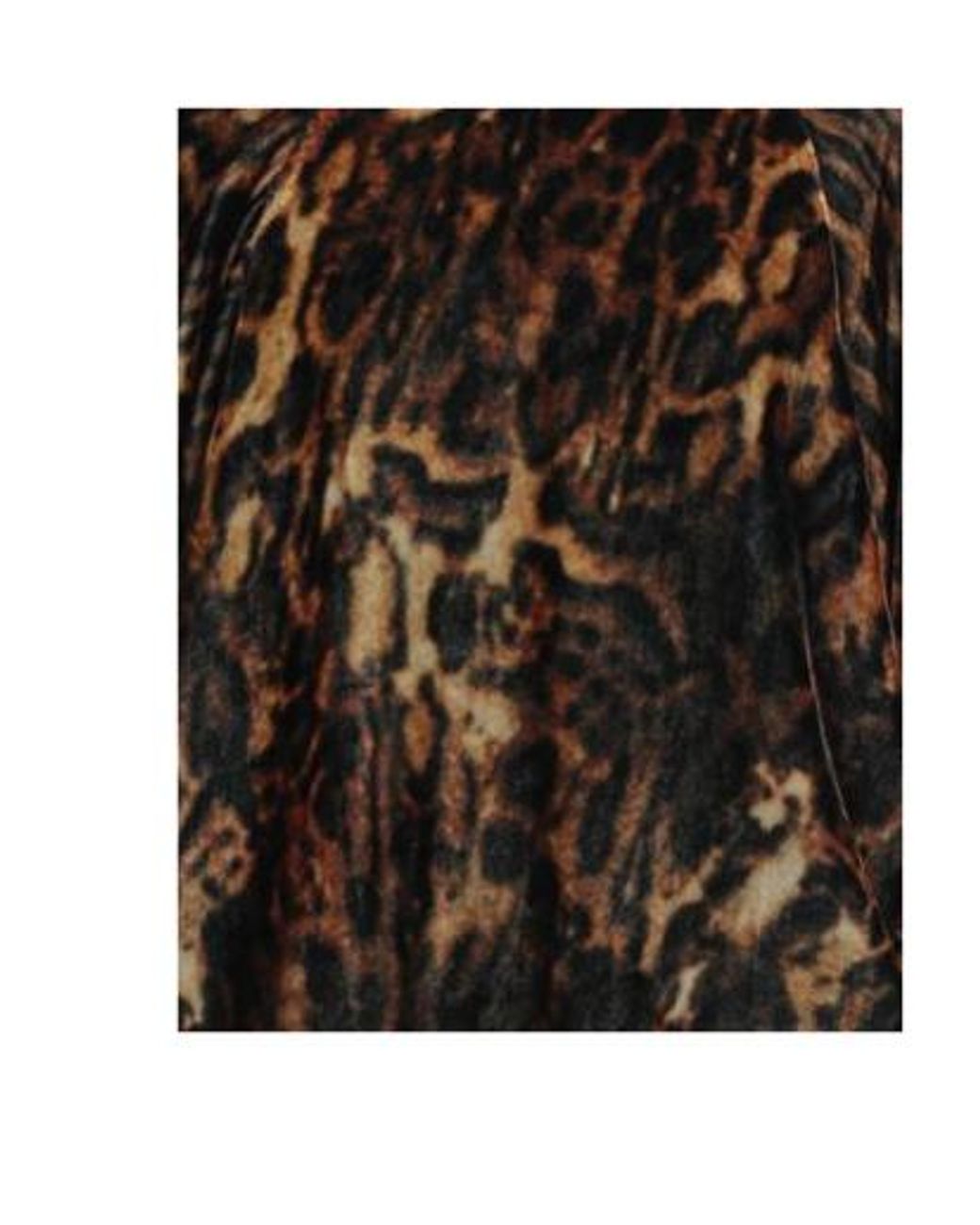 Isabel Marant Black Leopard Print Velvet Cropped Long Sleeve Top