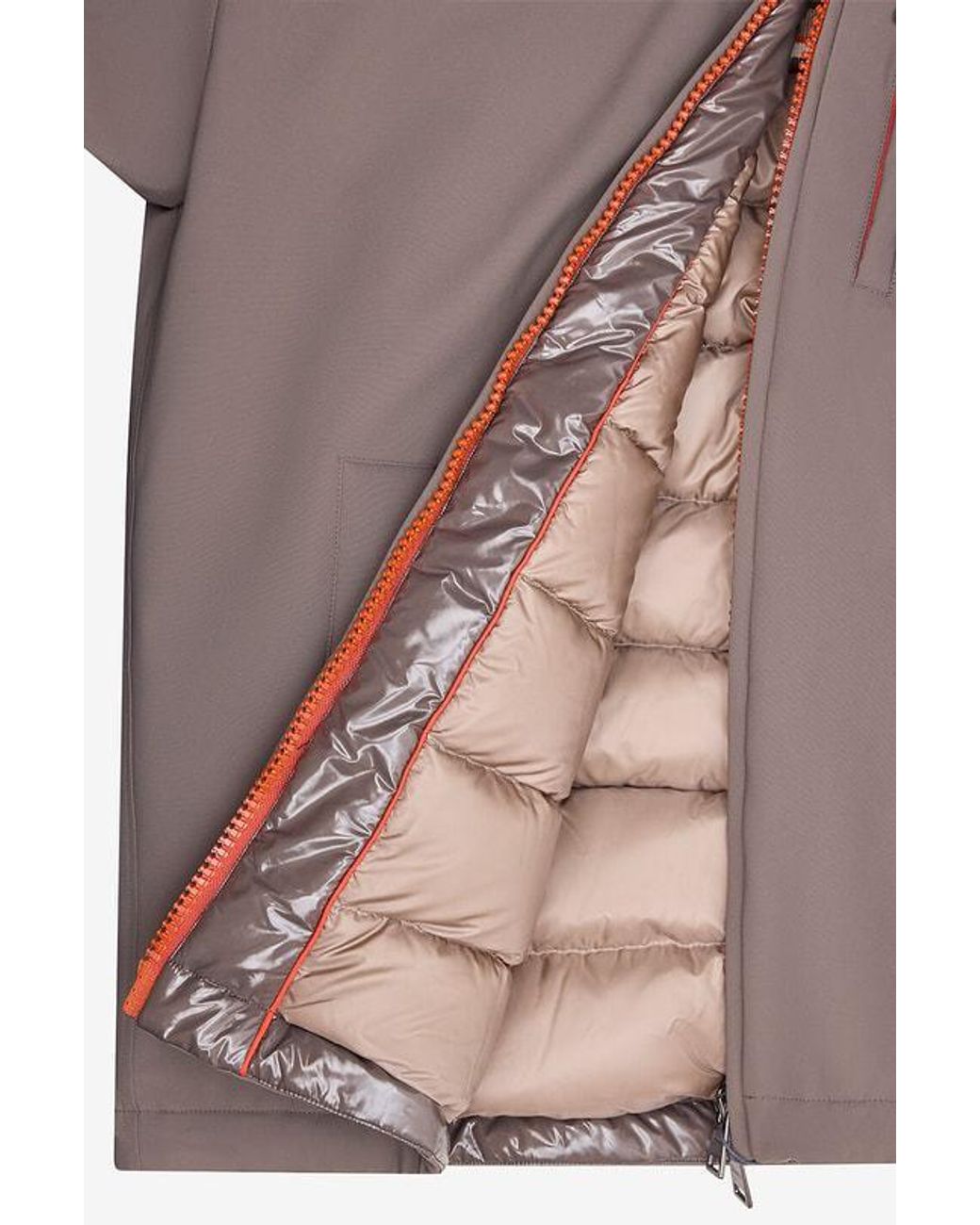Herno Brown Cropped Hooded Matte Nylon Down Jacket for men