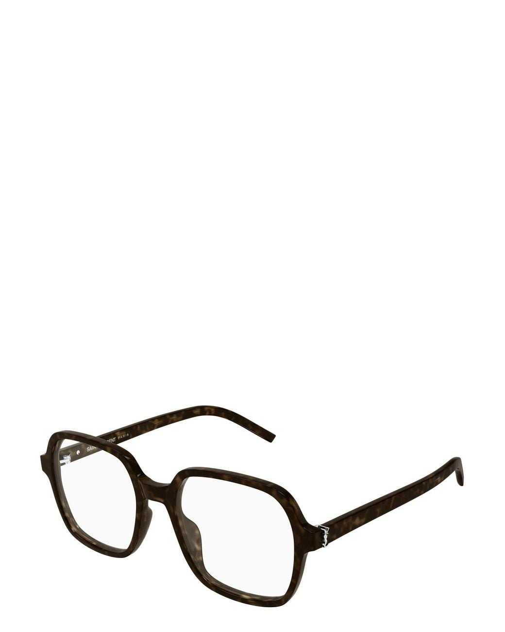 Saint Laurent White Full-Frame Non-Prescription Glasses