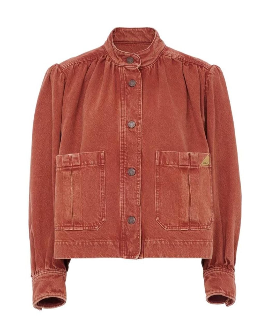 Chloé Chloé High-Neck Gathered Jacket