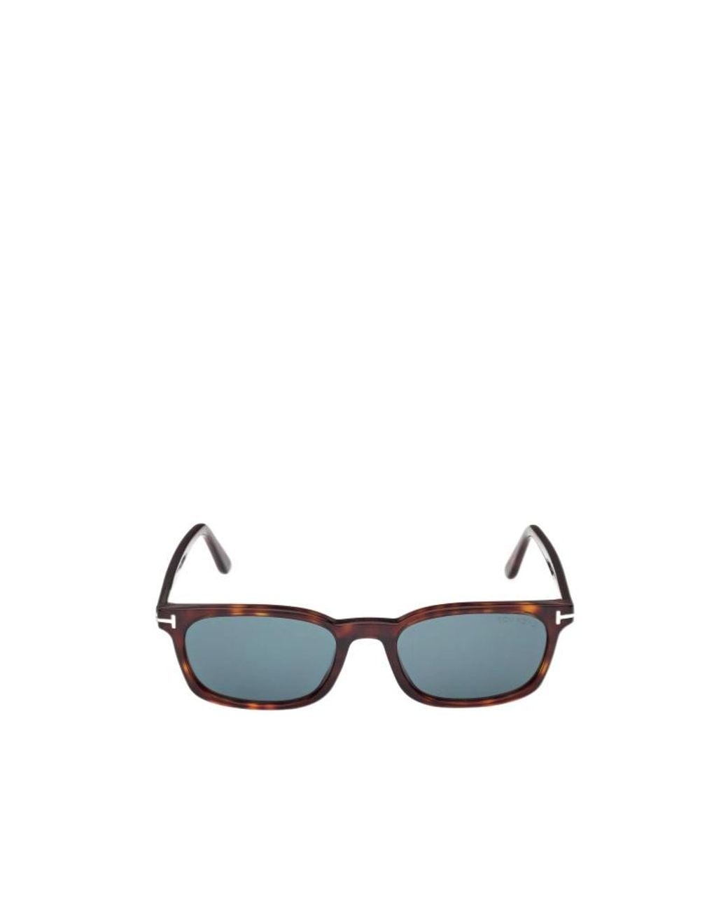 Tom Ford White Eyewear Rectangular Frame Sunglasses for men