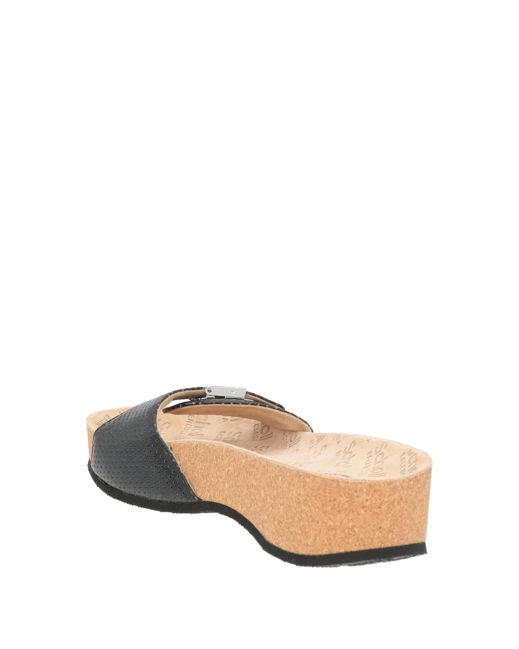 Balenciaga Black Minimalist Leather Wedge Sandals