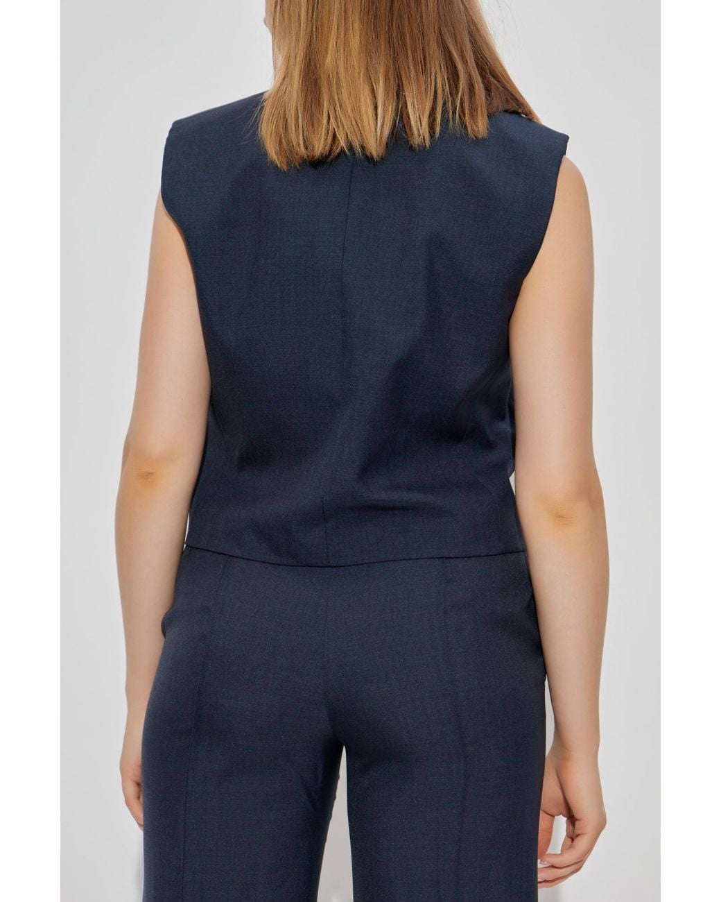 Theory Blue Waistcoats