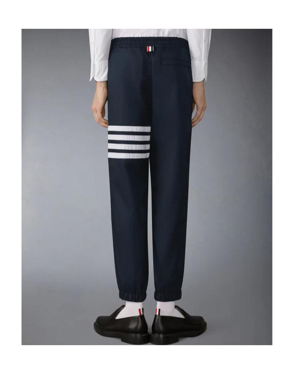 Thom Browne Blue Four-Bar Ripstop Track Pants for men