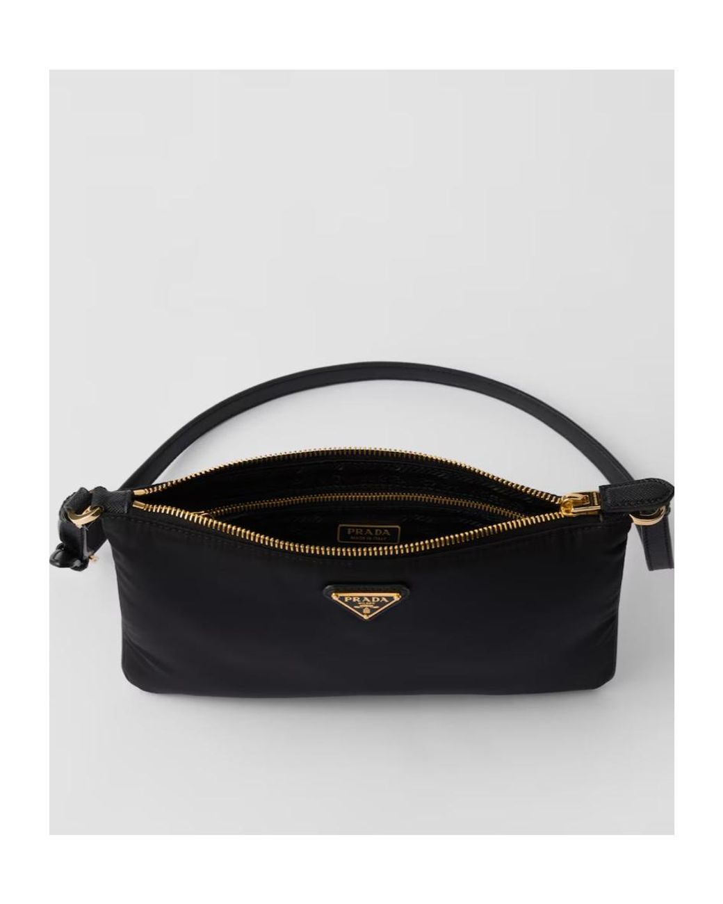 Prada Black Logo Shoulder Bag