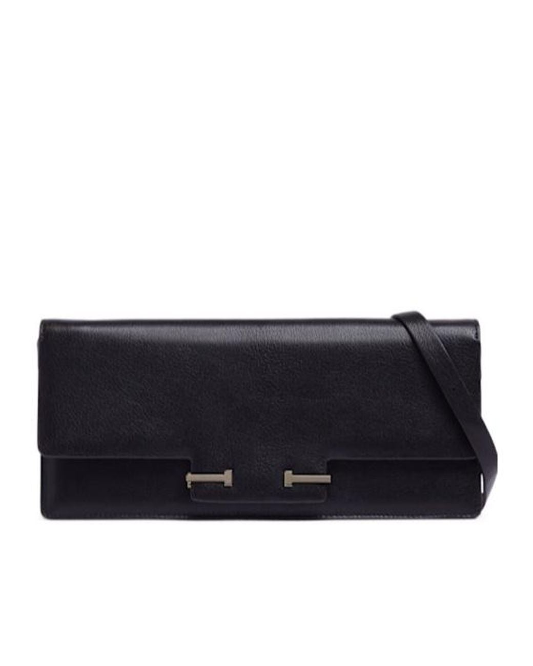 Tom Ford Black E/W Supple Grain Leather Shoulder Bag