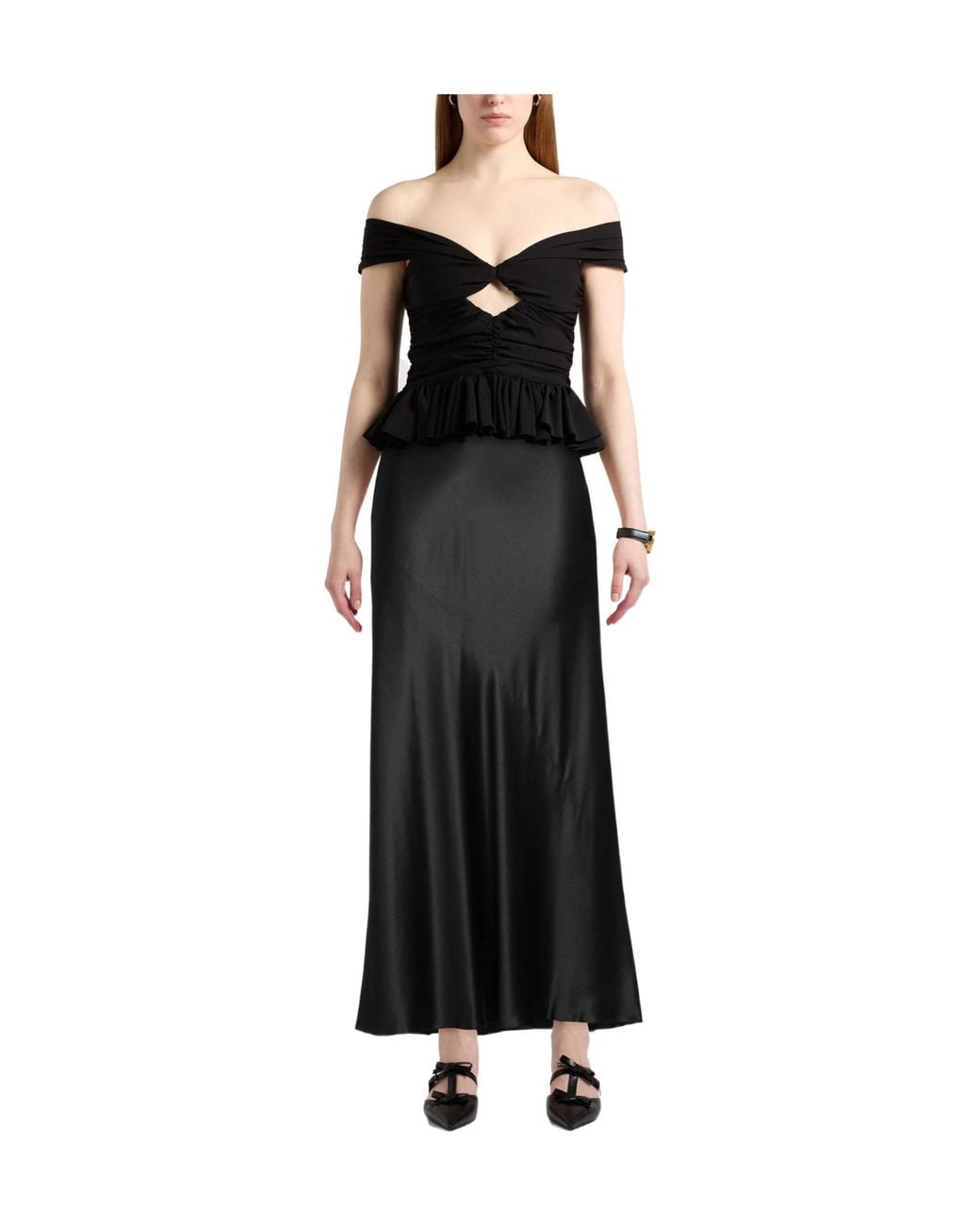 Saint Laurent Black Long Skirts