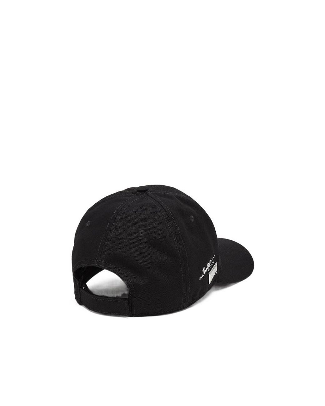 Philipp Plein Black Logo Details Baseball Hat for men