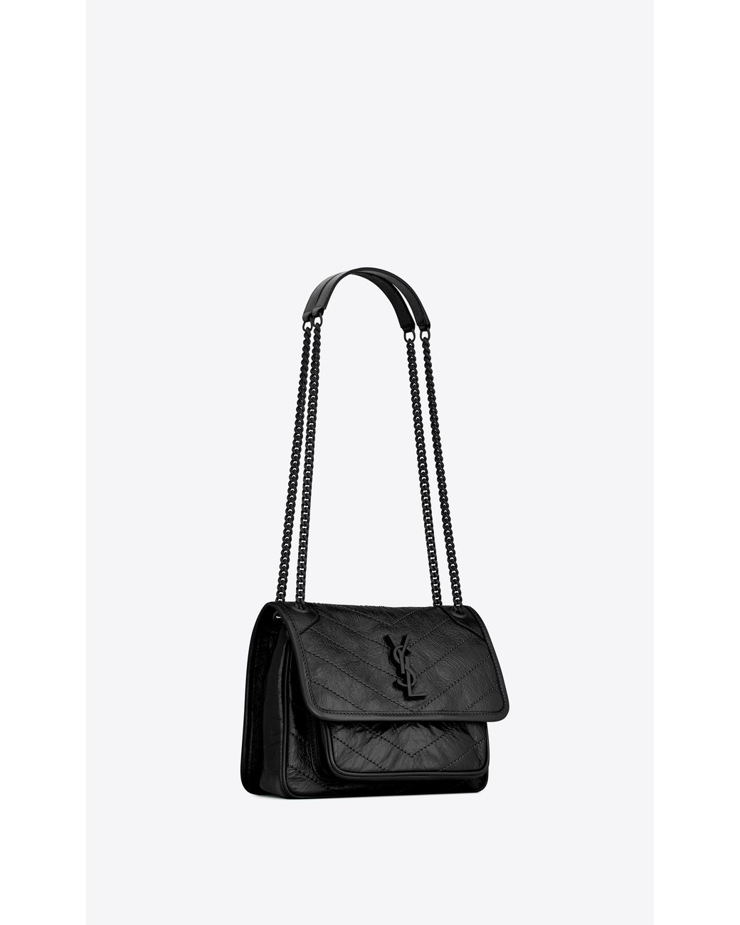 Saint Laurent Black Niki Baby Ysl Shoulder Bag
