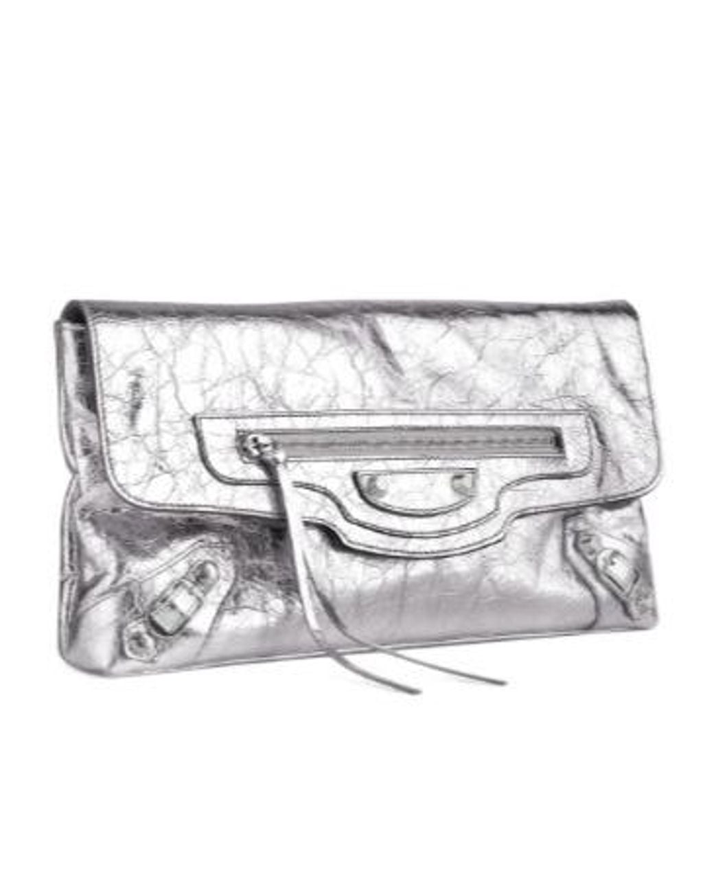 Balenciaga Gray Le City S Clutch Bag