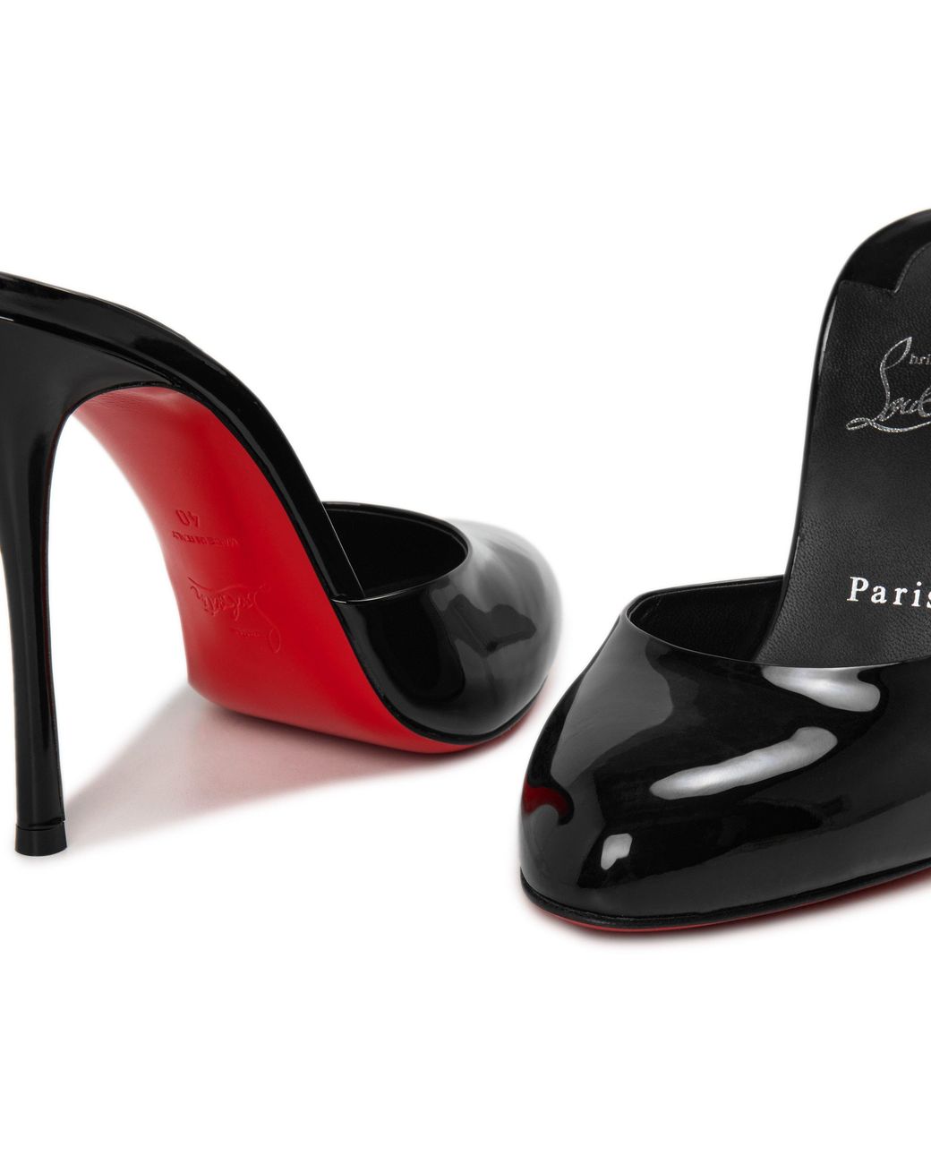 Boss Black Roundtoe Backless Thin Stiletto Heel