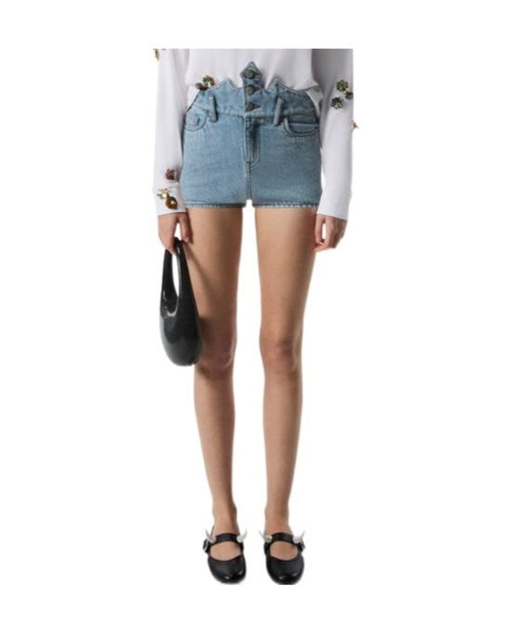 Coperni Blue Disney X Crown Denim Short