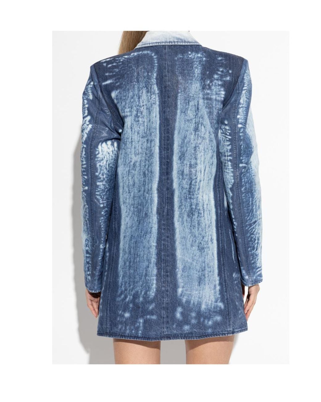 DIESEL Blue De-Lumea Fsi1 V-Neck Jacket