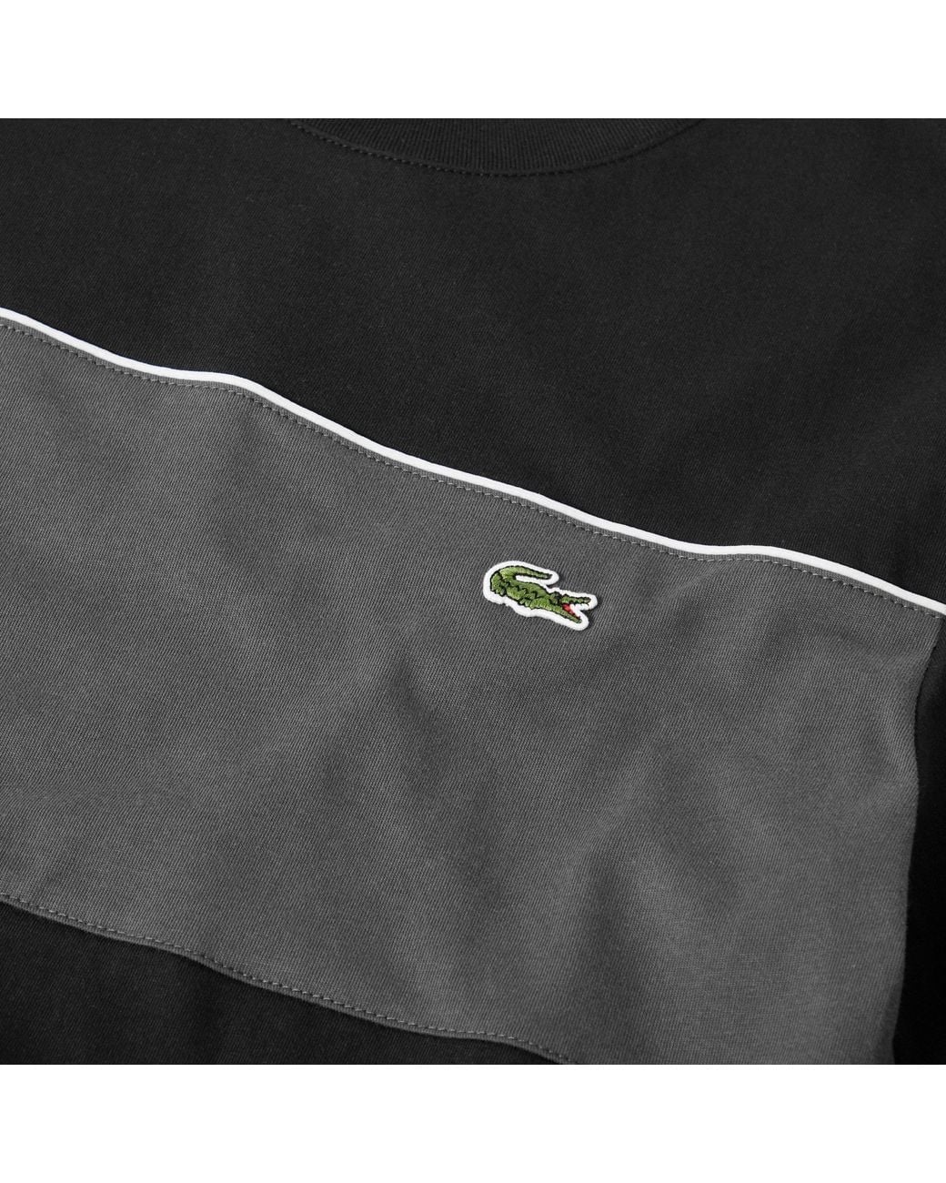 Lacoste Black Crewneck Shortsleeve Tshirt for men