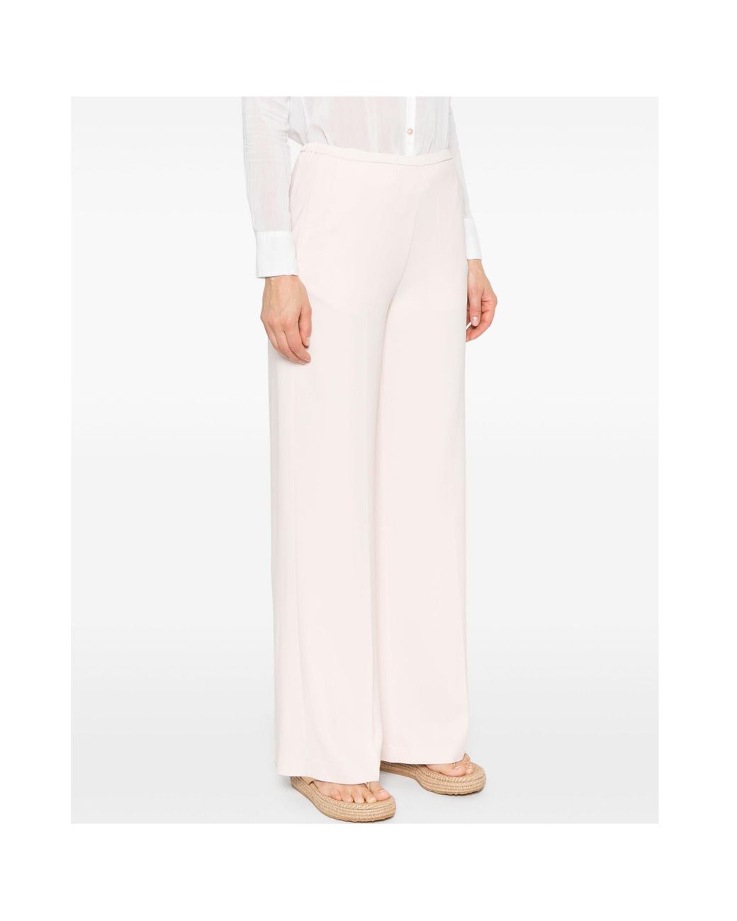Forte_forte White Wide-Leg Casual Pants