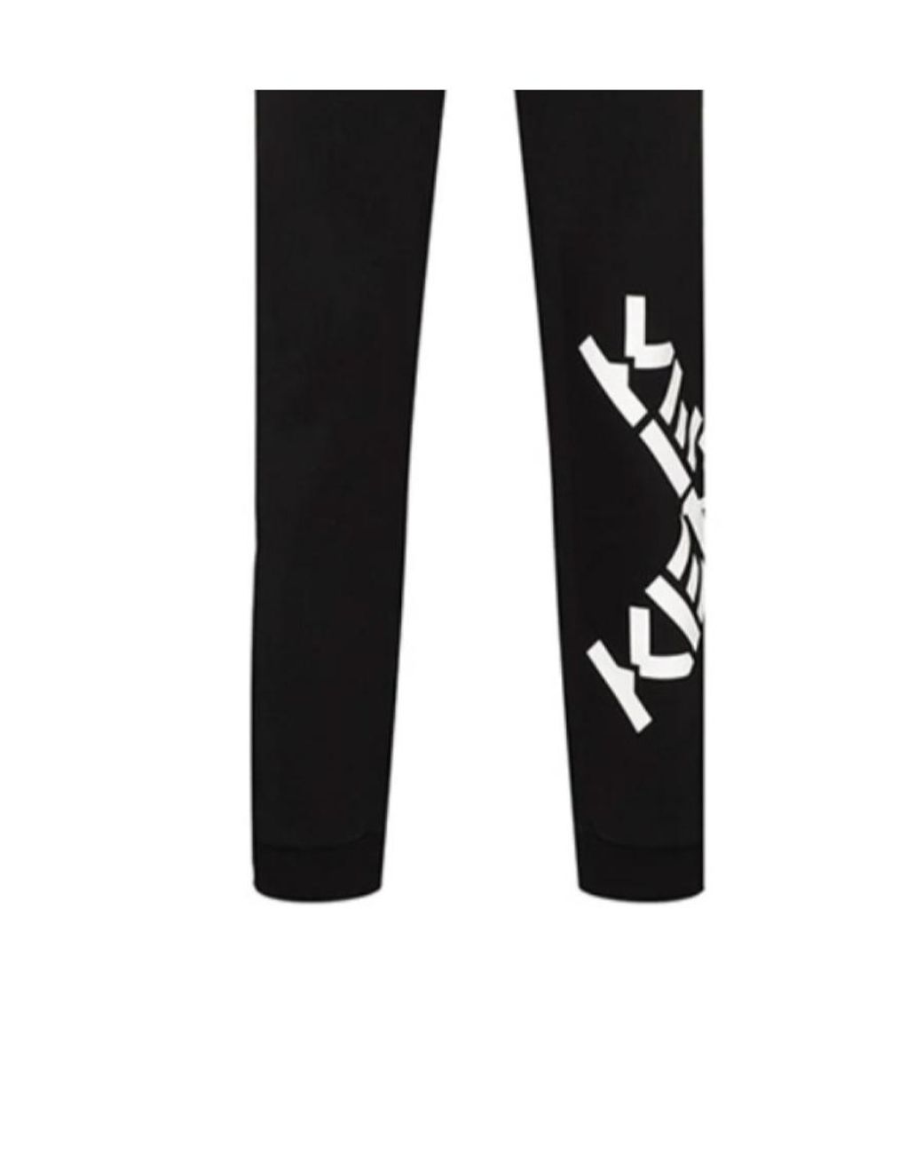 KENZO Black Logo Casual Pants for men