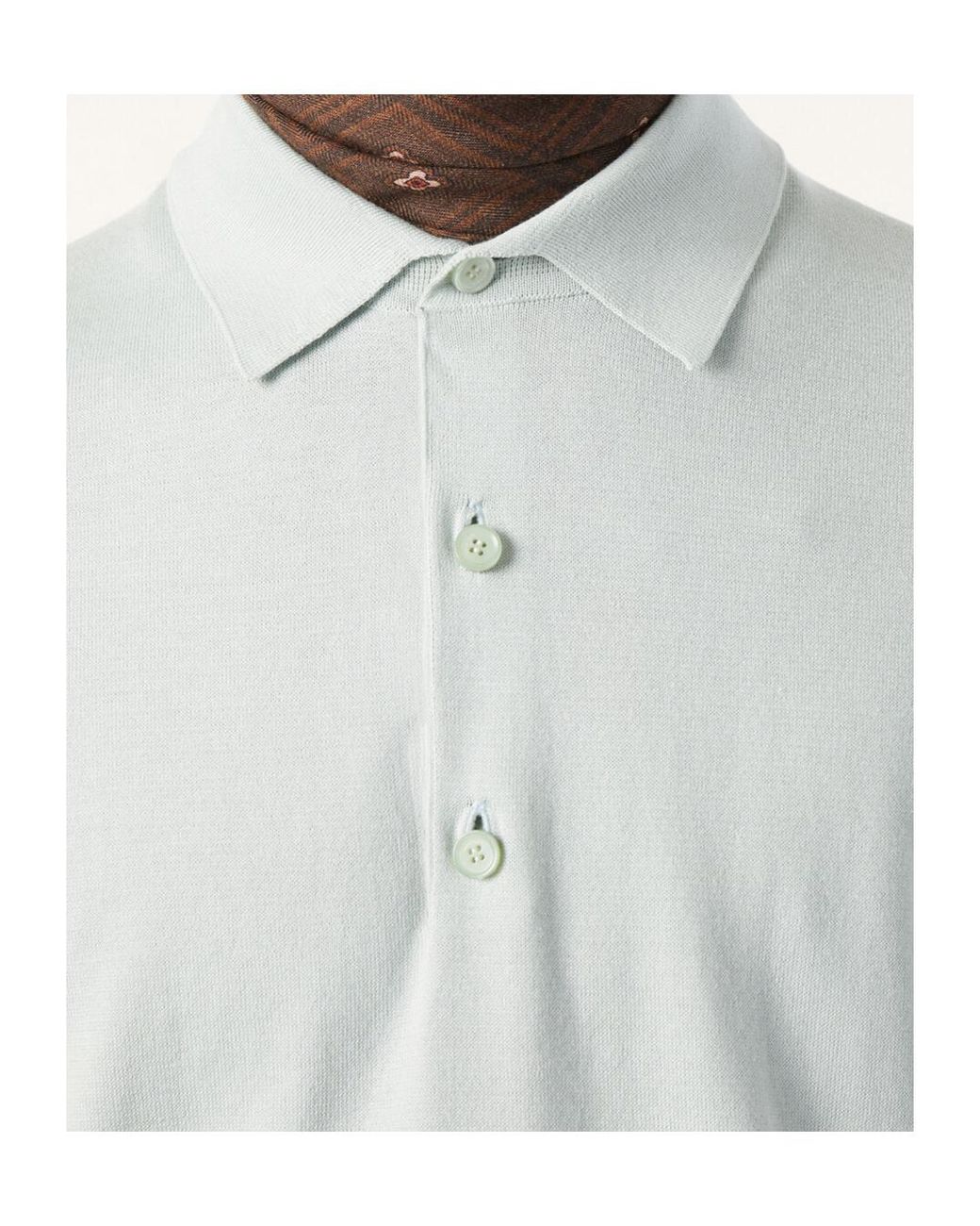 Loro Piana White Polo Shirt for men