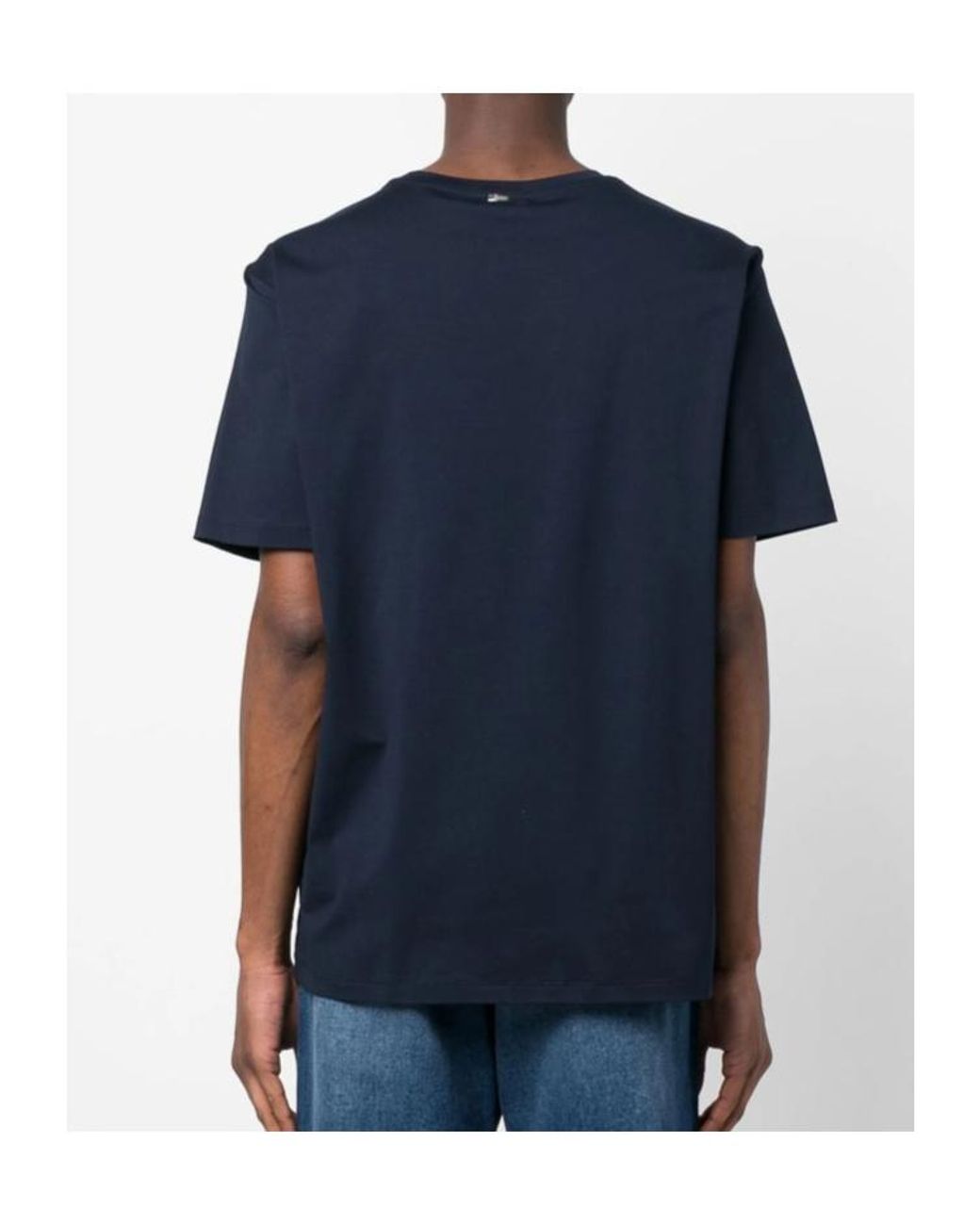 Herno Blue Short-Sleeved T-Shirt for men