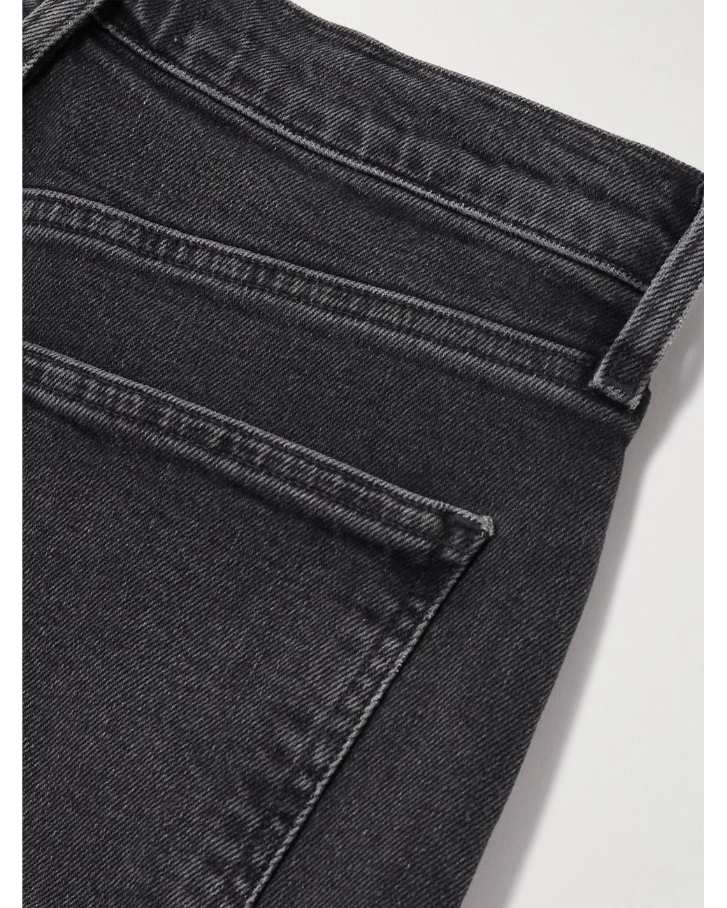 Agolde Black Harper Mid-Rise Wide-Leg Jeans
