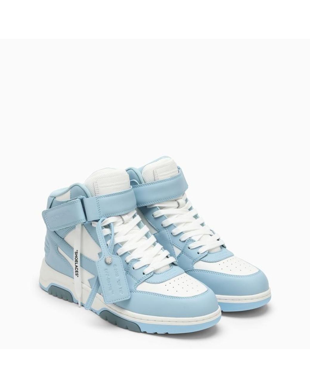 Off-White c/o Virgil Abloh Blue Out Of Office Mid-Top Sneakers for men