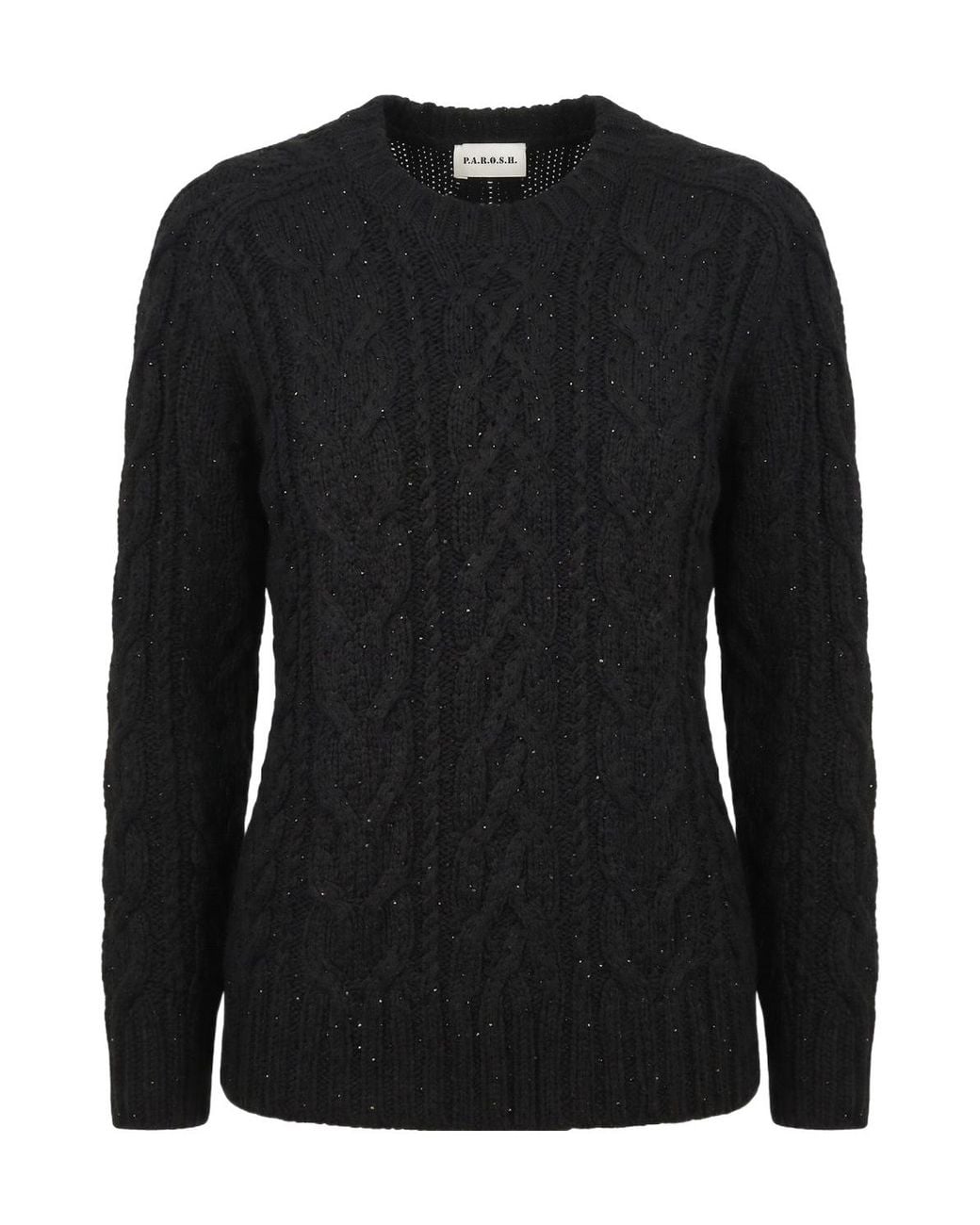 P.A.R.O.S.H. Black P.A.R.O..H. Long-Sleeved Crewneck Jumper
