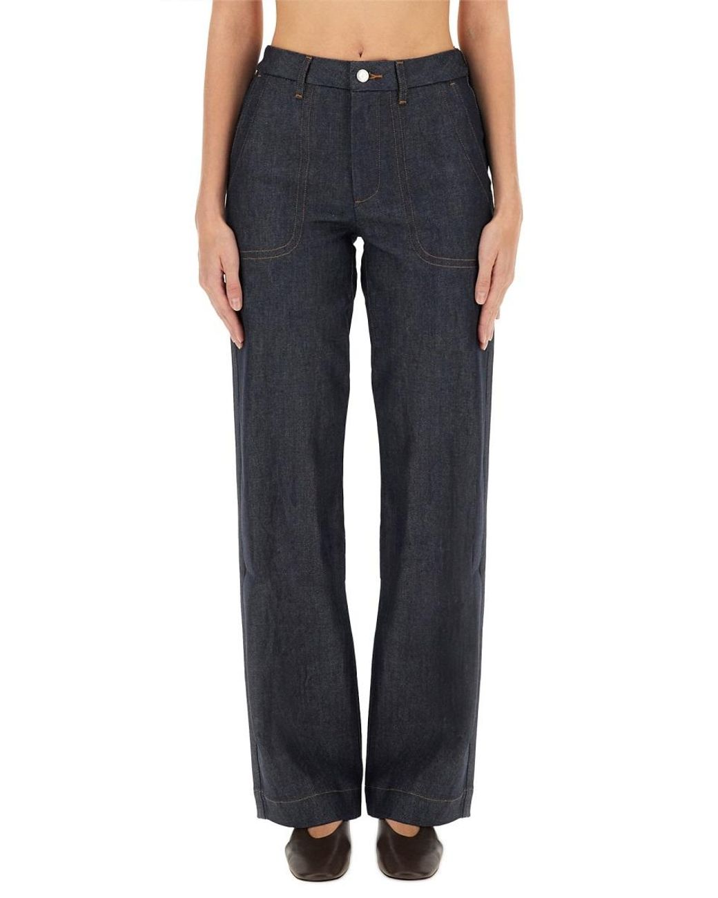 A.P.C. Blue Straight Leg Jeans