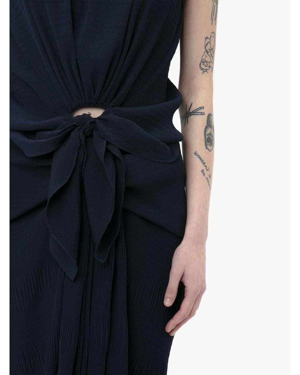 J.W. Anderson Blue Jw Anderson Knotted Strap Top