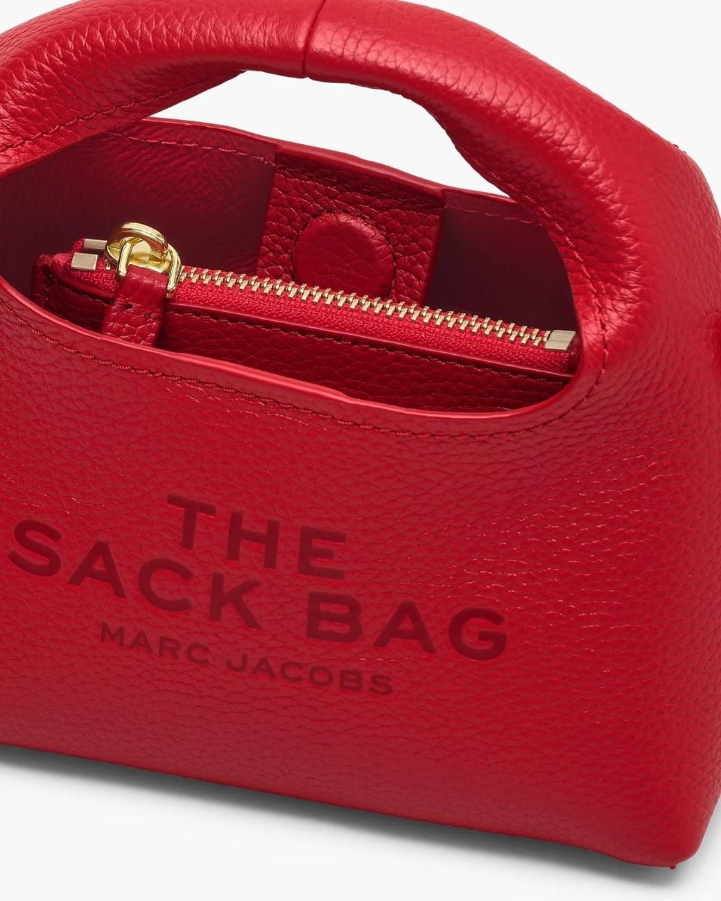 Marc Jacobs Red The Micro Crossbody Sack Bag