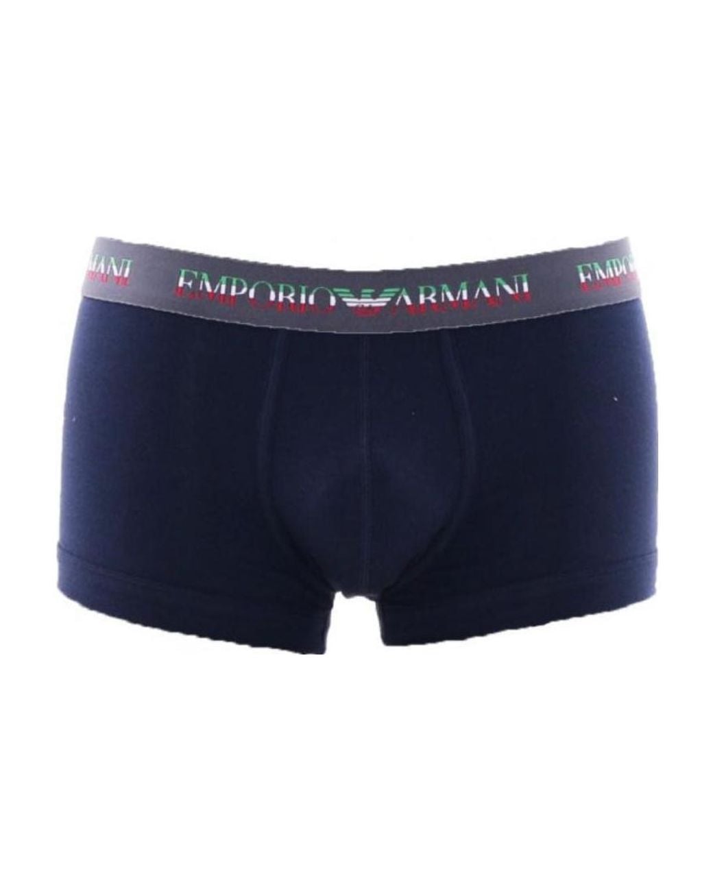 Emporio Armani Blue Logo Boxer Briefs for men