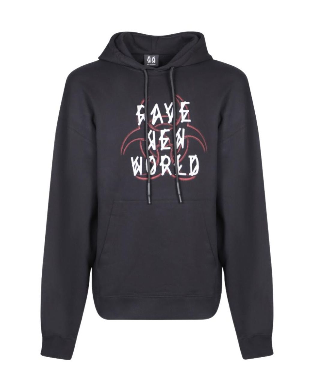 44 Label Group Blue Graphic Hoodie for men