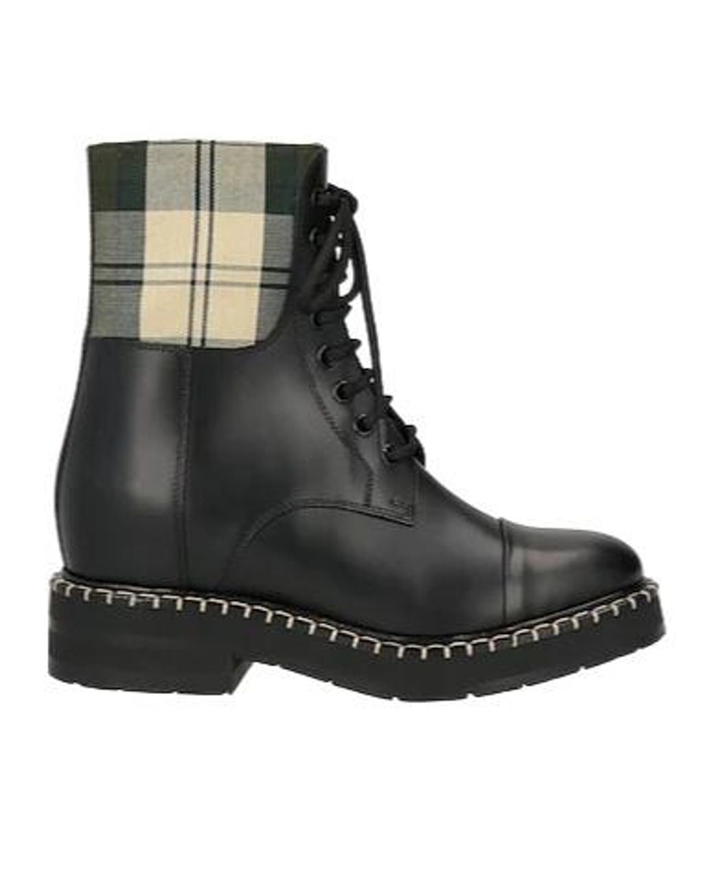 Chloé Black Lace-Up Ankle Boots