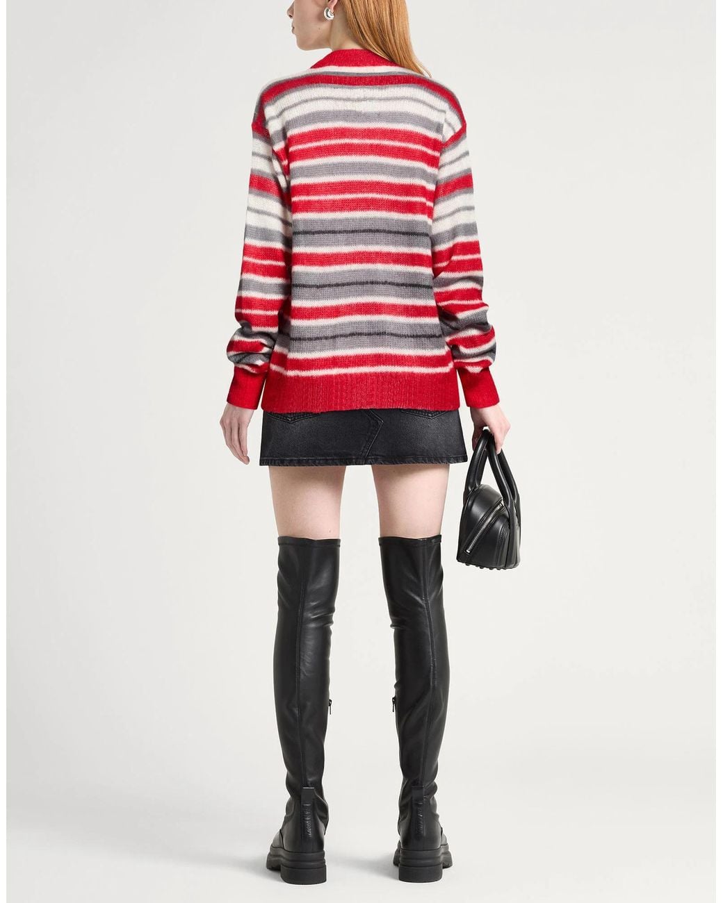Marni Red Striped Knitwear