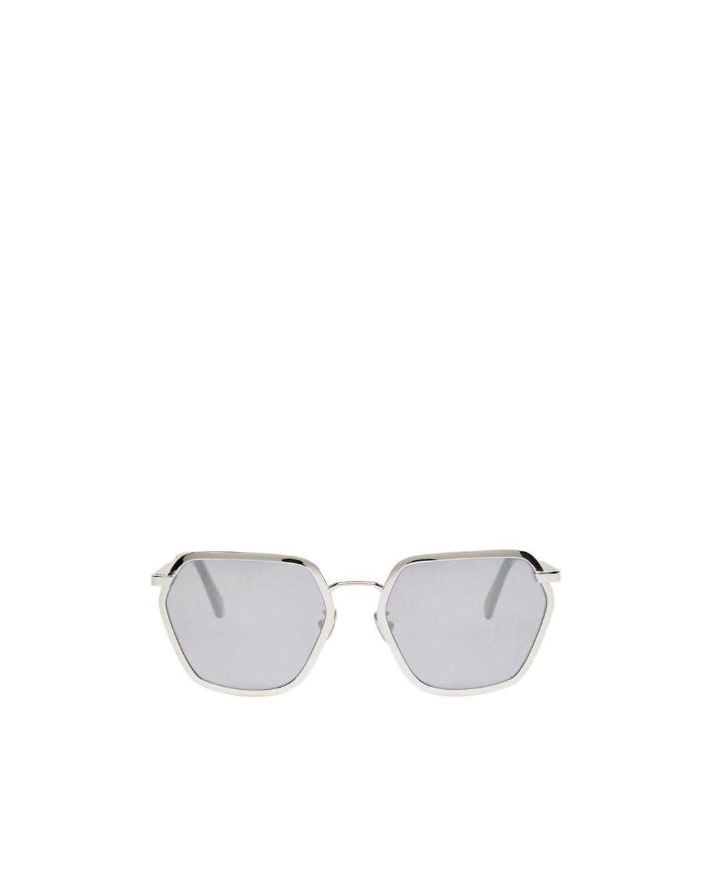 Marni White Minimalist Geometric Sunglasses